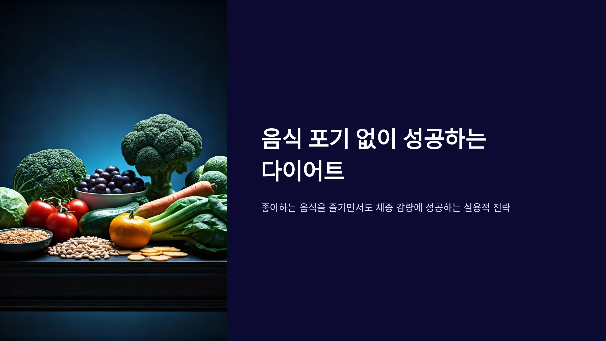 다이어트 중에도 맛있게 먹는 비결, 포기 없는 식단 완성법