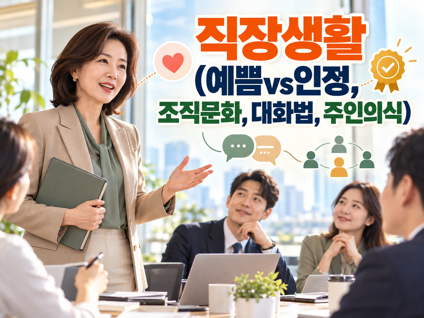직장생활 (예쁨vs인정, 조직문화, 대화법, 주인의식)