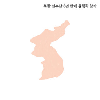 북한-선수단