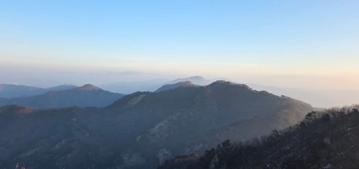 소요산정상에서바라보는 산새모습