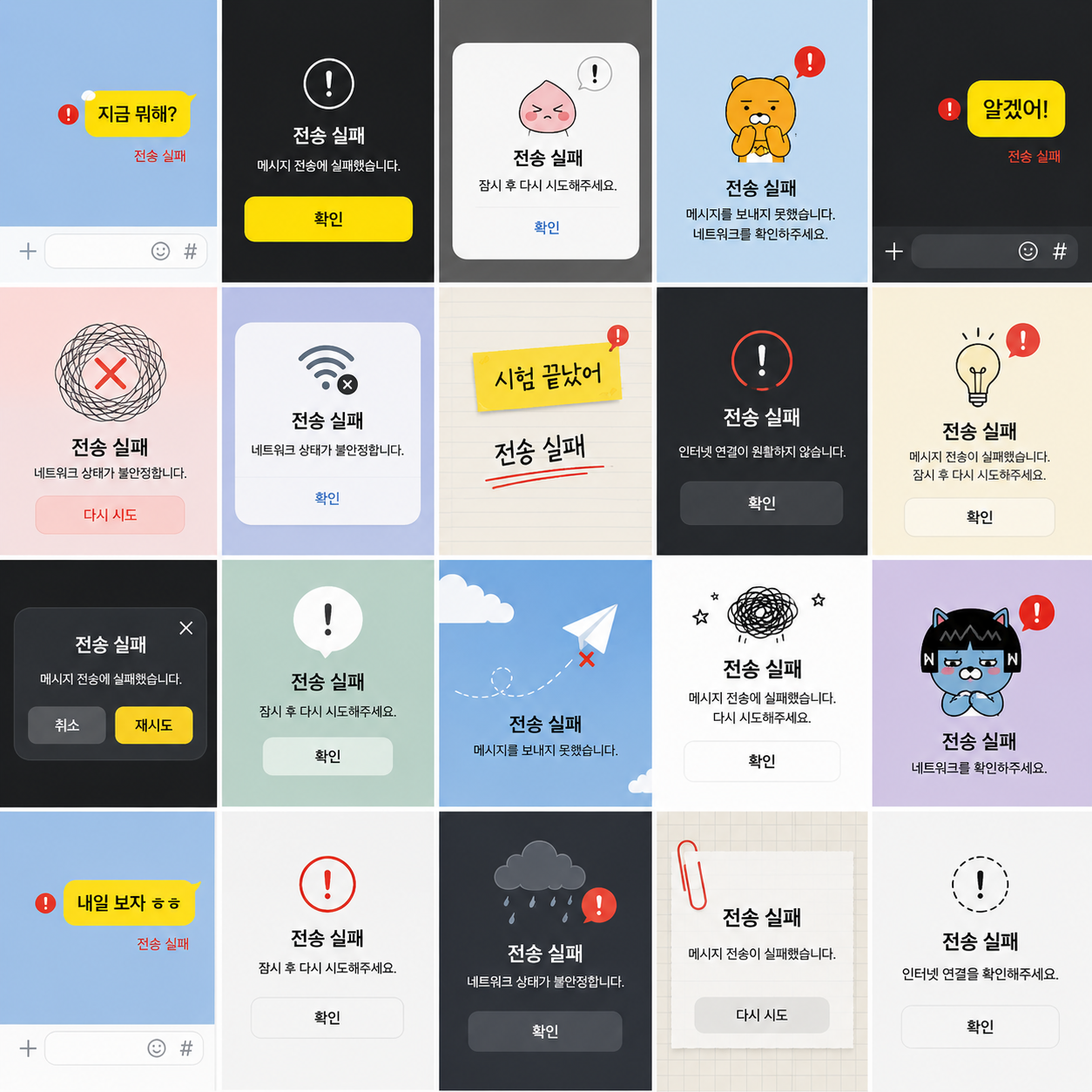 카카오톡 전송 실패