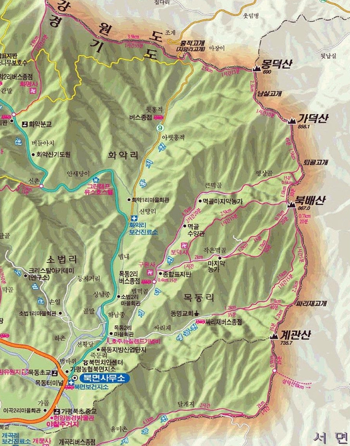 가평 몽가북계 종주산행 겨울산행의 백미