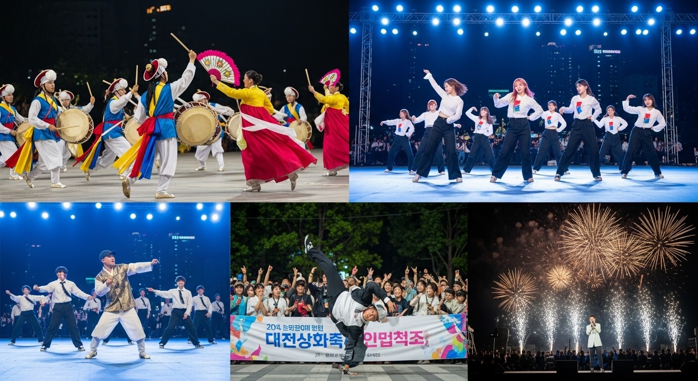 대전 0시 축제 지역 특산품 판매 부스 소개