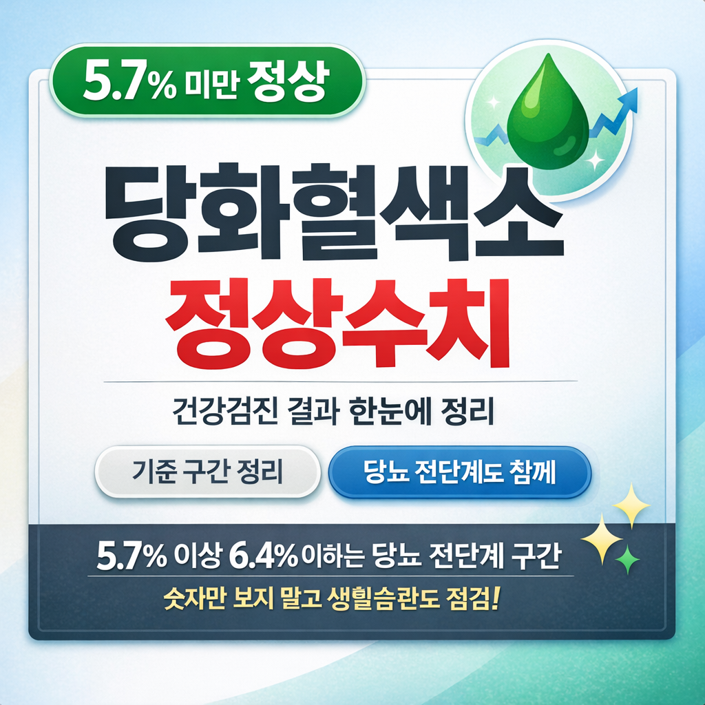 당화혈색소 정상수치