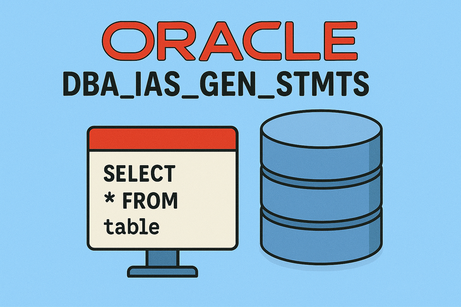 DBA_IAS_GEN_STMTS