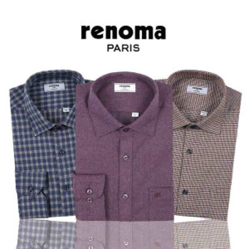 레노마셔츠 22년 따뜻한 겨울 기모 남방 RMWSG0056
