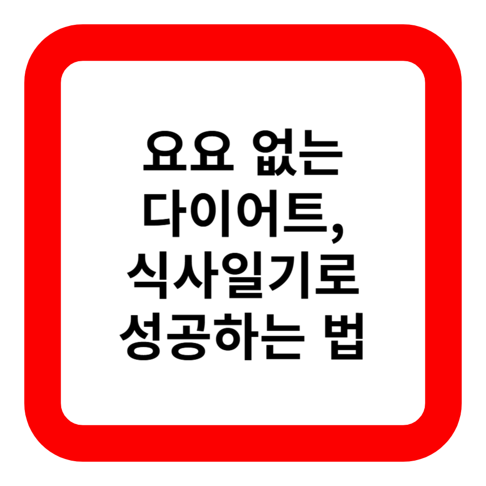 요요 없는 다이어트, 식사일기로 성공하는 법 관련 사진