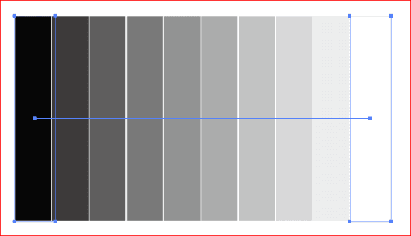 10단계의 그레이스케일
