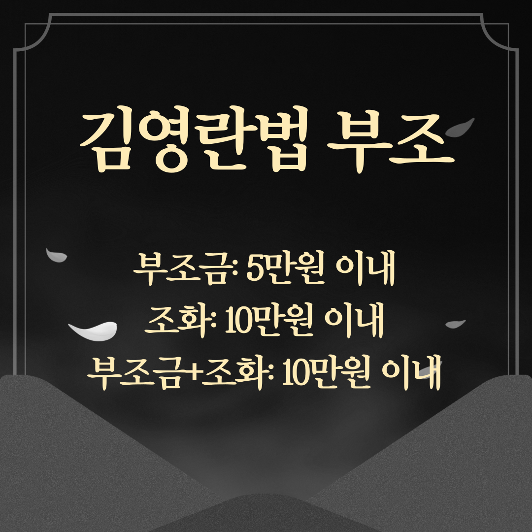 부조금 액수