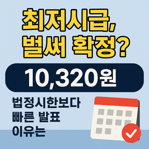 최저시급 벌써 확정?