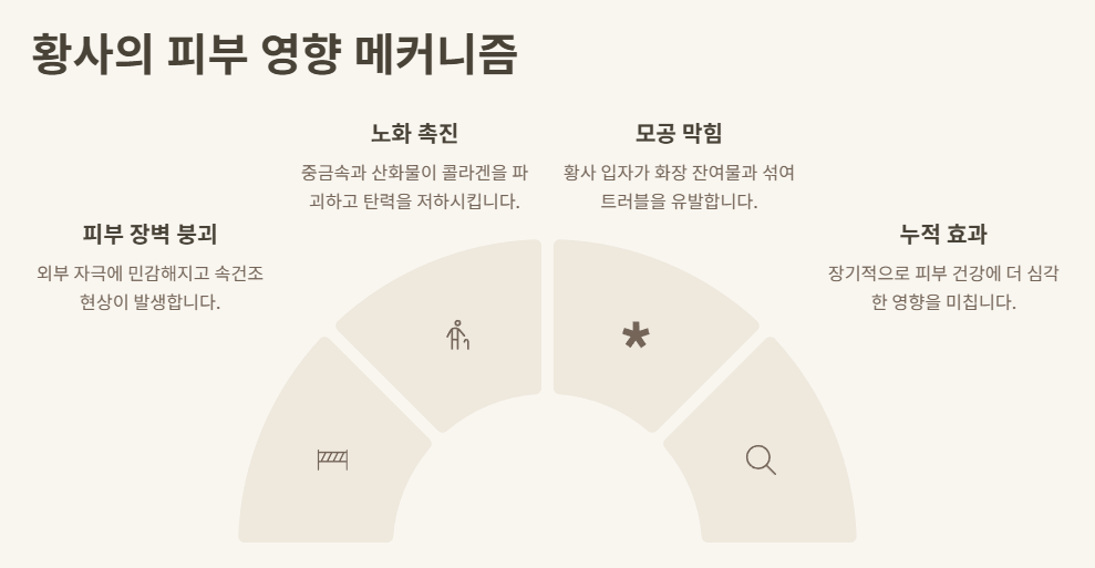 황사가 피부에 미치는 영향