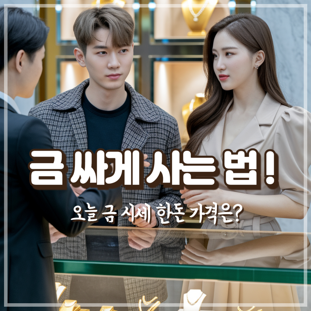 금 싸게 사는 법! 오늘 금 시세 한돈 가격은?