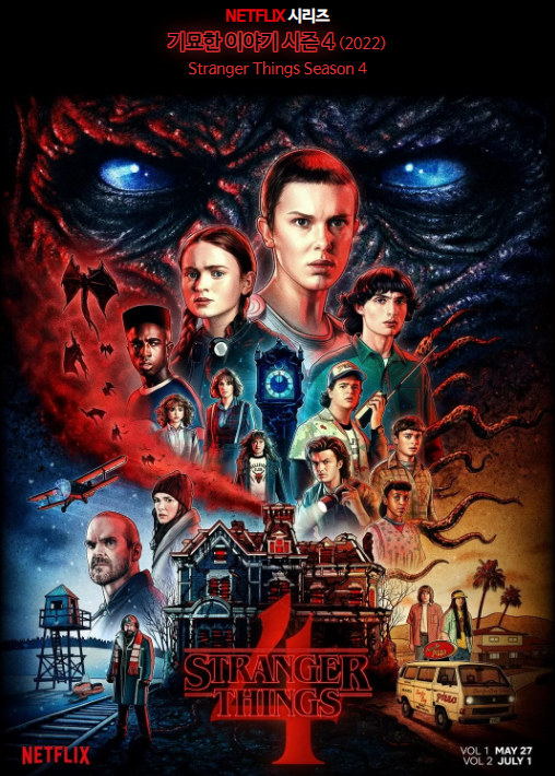 미국 드라마 '기묘한 이야기(Stranger Things) 시즌 4'
