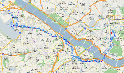 605번 버스 노선동