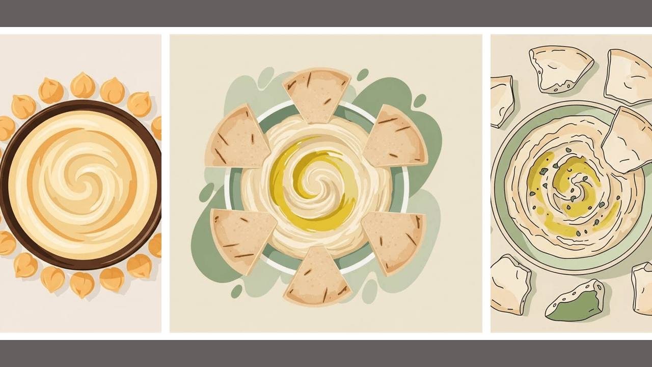 이스라엘과 레바논의 후무스 (이스라엘, 레바논, 레시피 비교)