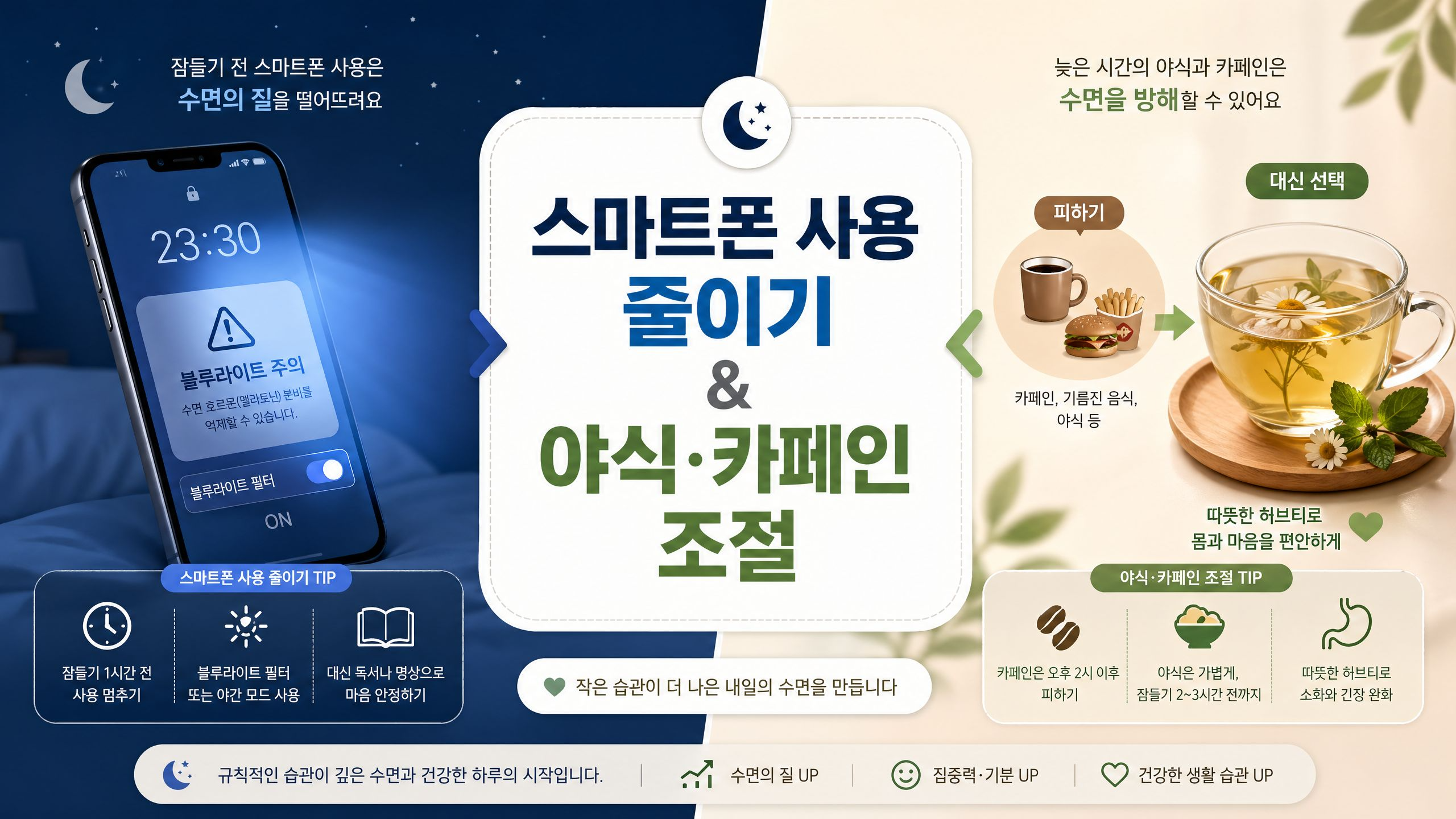 숙면을 위한 방법들
