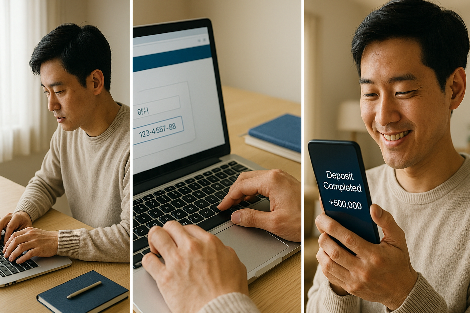 지원금 신청 절차 요약 이미지