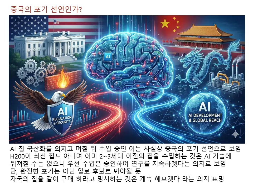 중국의 포기 선언인가?