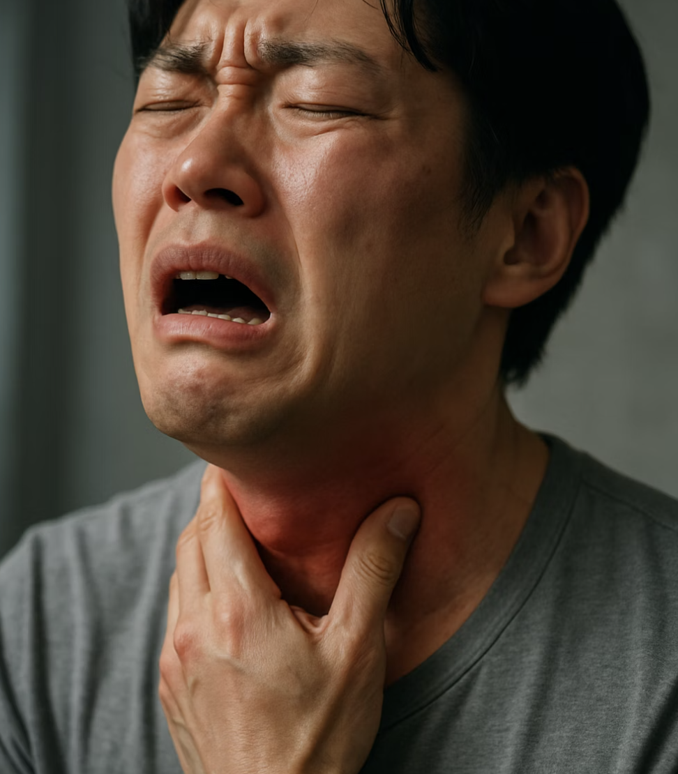 1. 침 삼키기 두려운 목의 통증