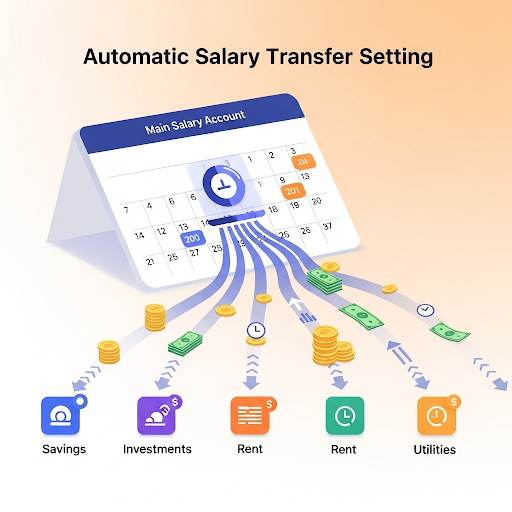 월급 자동이체 설정