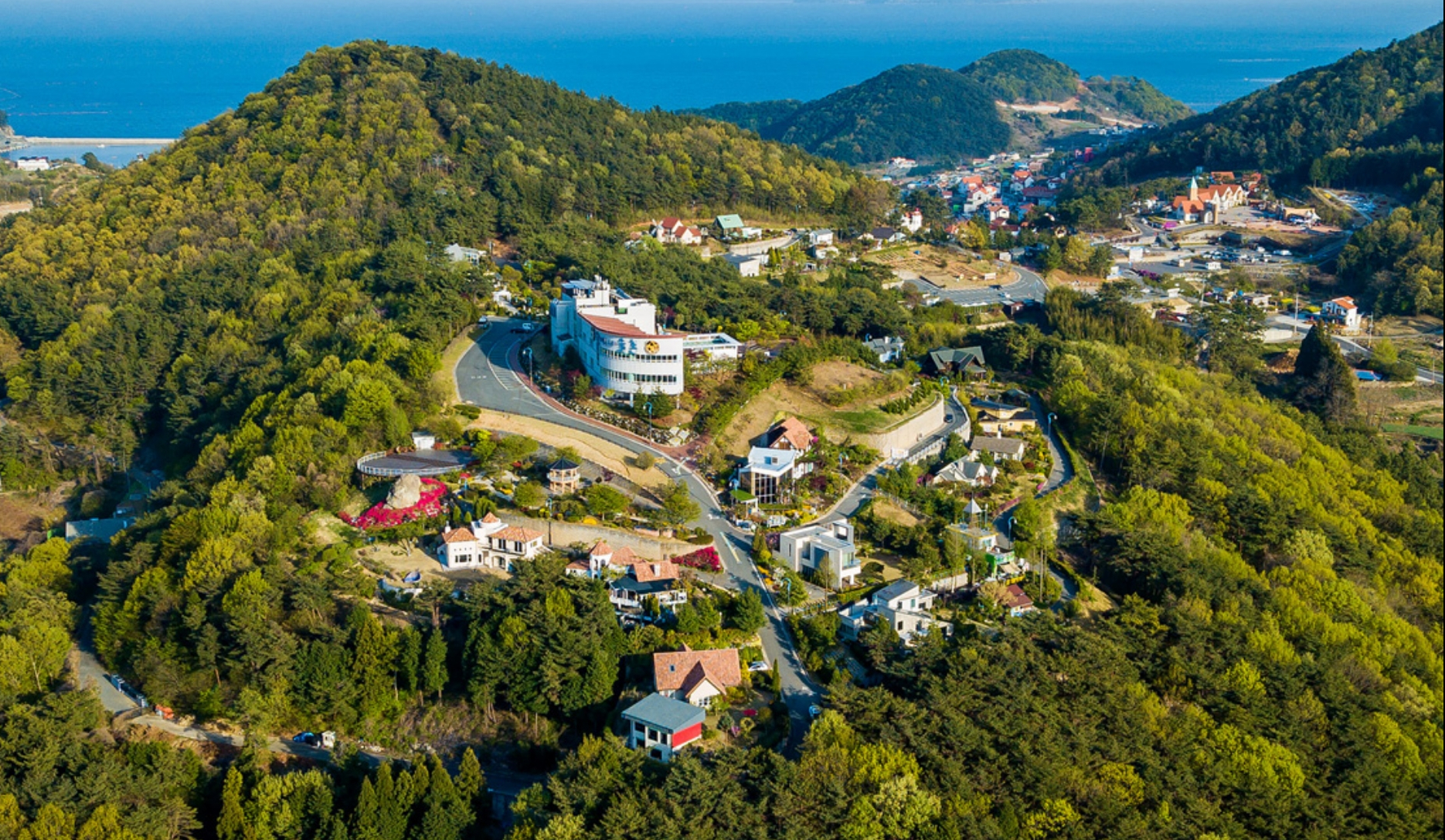 남해 원예예술촌 전경