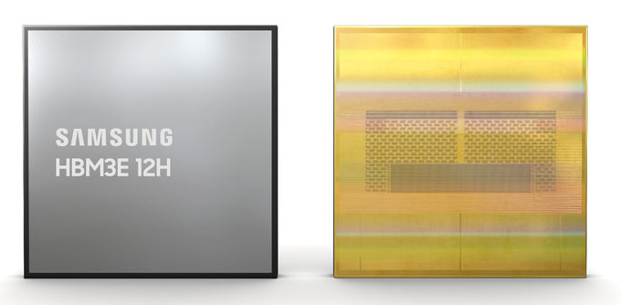 삼성전자 HBM3E 12H D램 제품 이미지