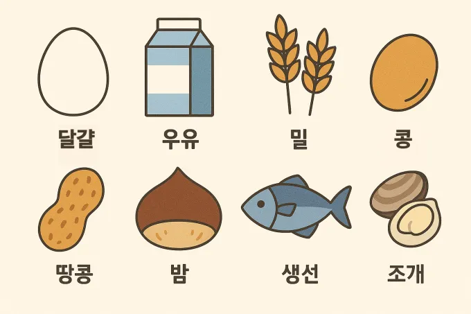 알레르기 음식