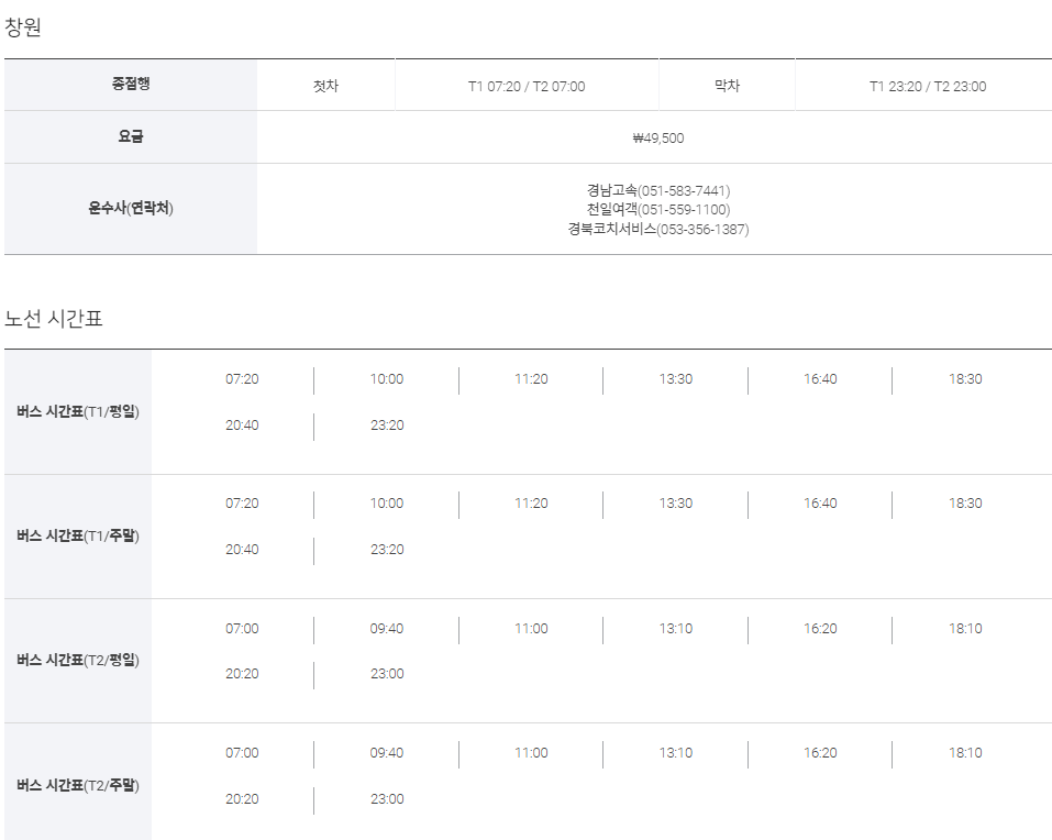 인천공항-버스-노선도