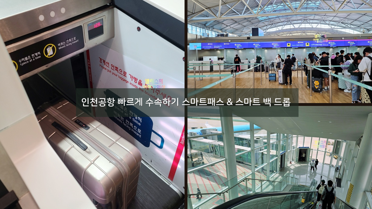 인천공항 스마트패스 등록 어플 사용방법 스마트 백 드롭