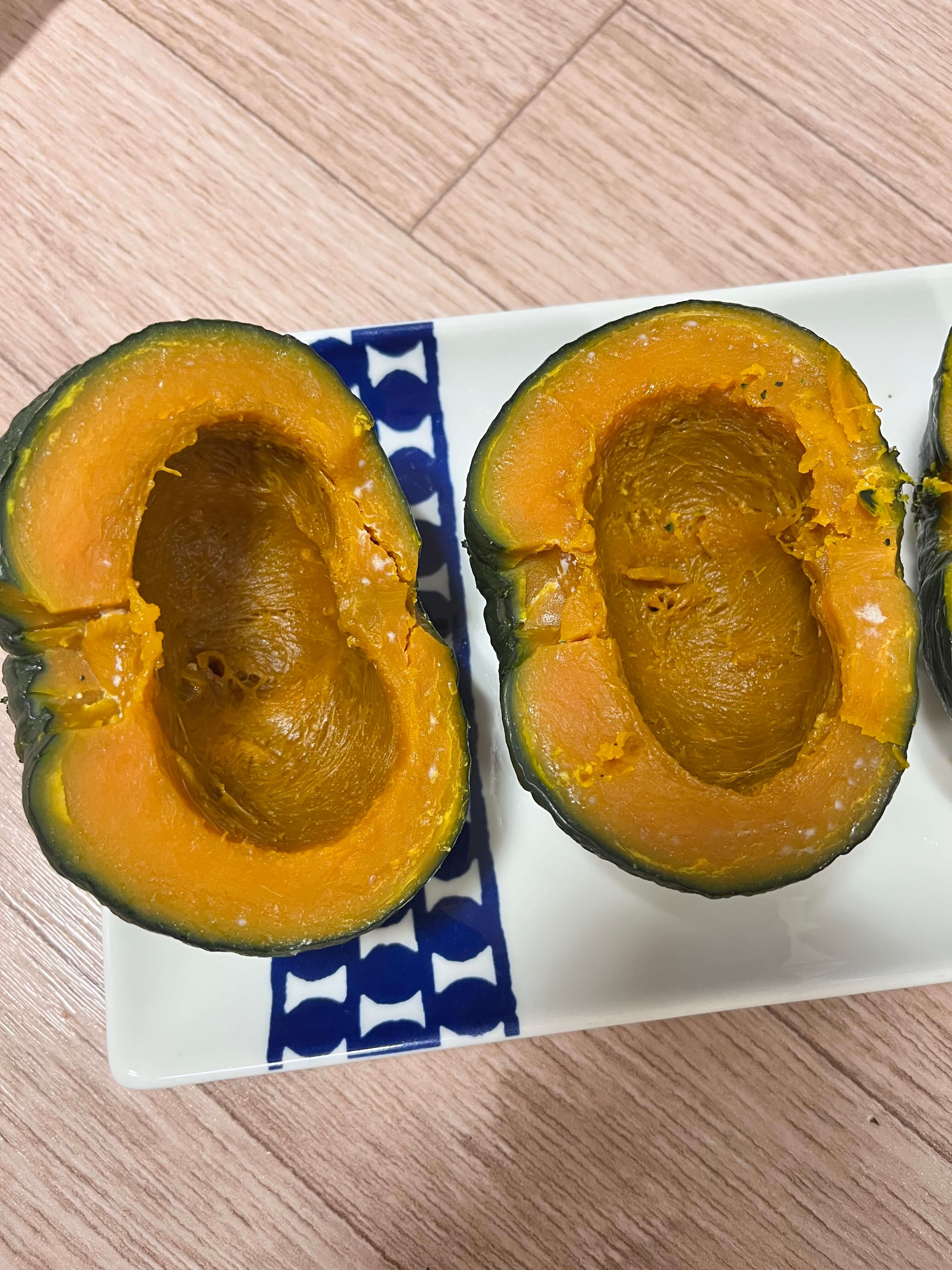 단호박(미니 밤호박) 찌는법, 단호박 찌고 난 뒤 하얀 점