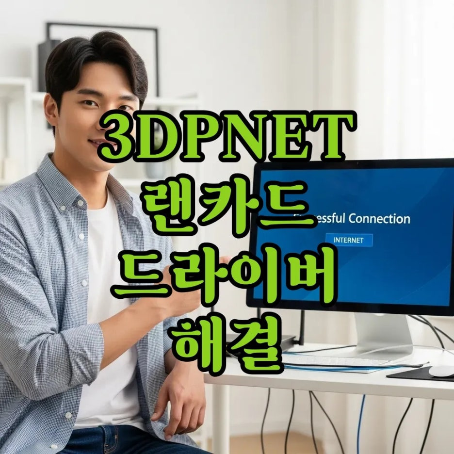 3DPNET 랜카드 없음 드라이버 설치! 인터넷 연결 고민 뚝딱 해결해요