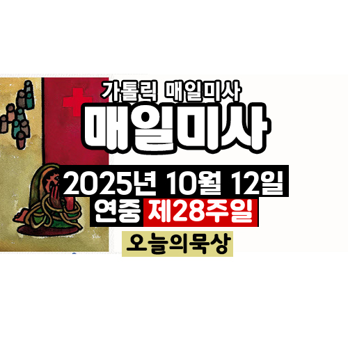 2025년 10월 12일 매일미사 연중 제28주일 오늘의 묵상