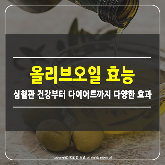 올리브오일 효능