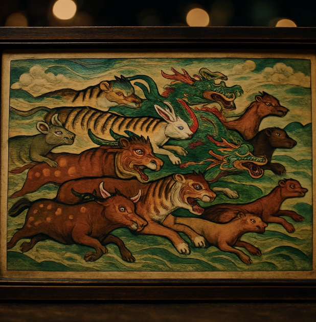 옥황상제의 달리기 경주 이야기