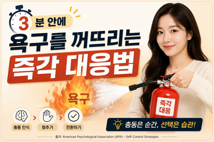 3분 안에 욕구를 꺼뜨리는 즉각 대응법 이미지사진