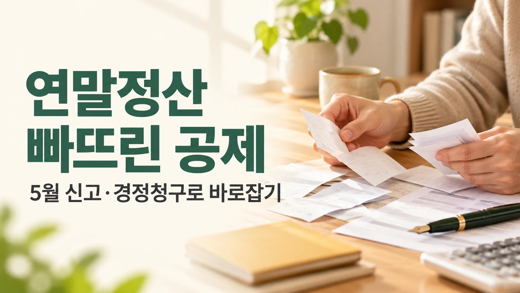 연말정산 공제 누락 경정청구, 5월 신고를 놓쳐도 5년 안에 홈택스에서 바로잡는 방법