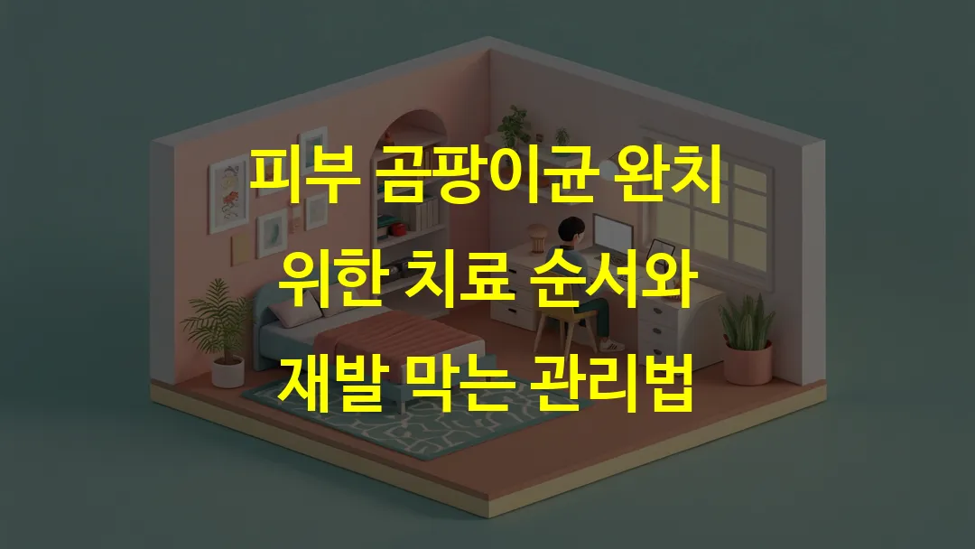 피부 곰팡이균 완치 위한 치료 순서와 재발 막는 관리법