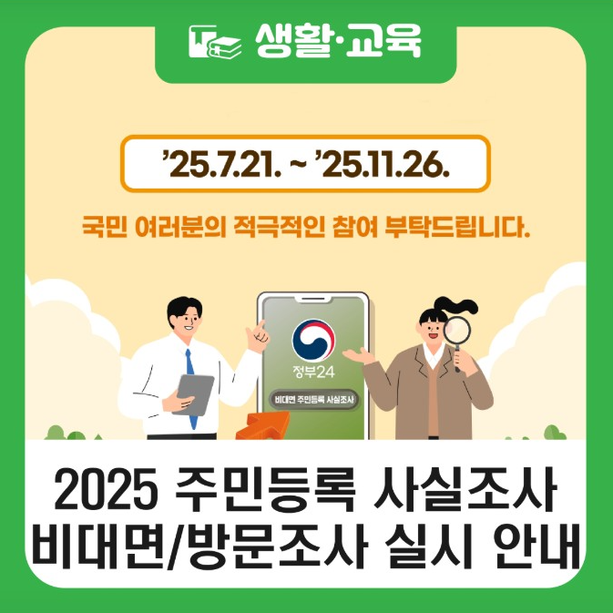 주민등록 사실조사