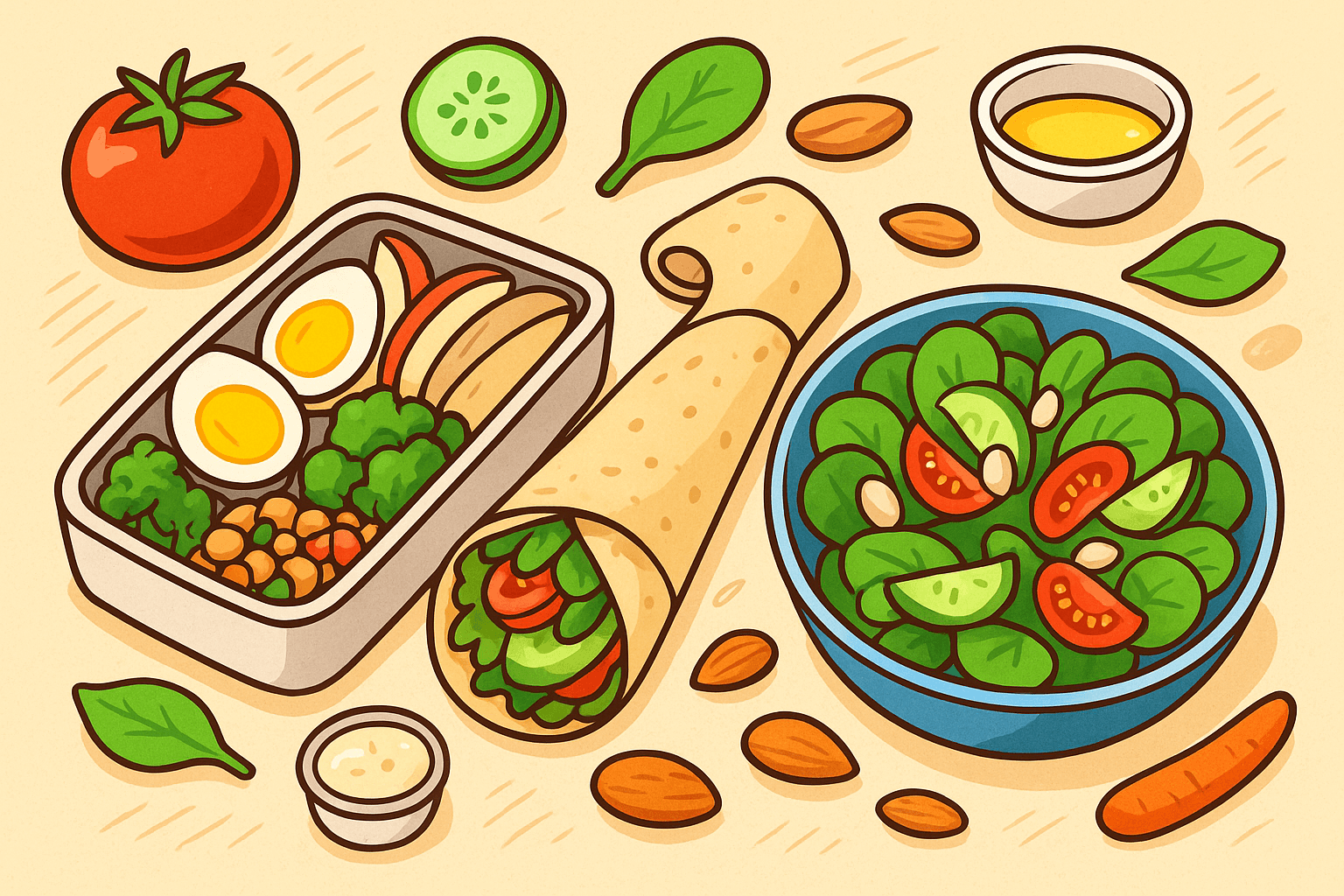 5분 안에 만드는 다이어트 도시락 아이디어