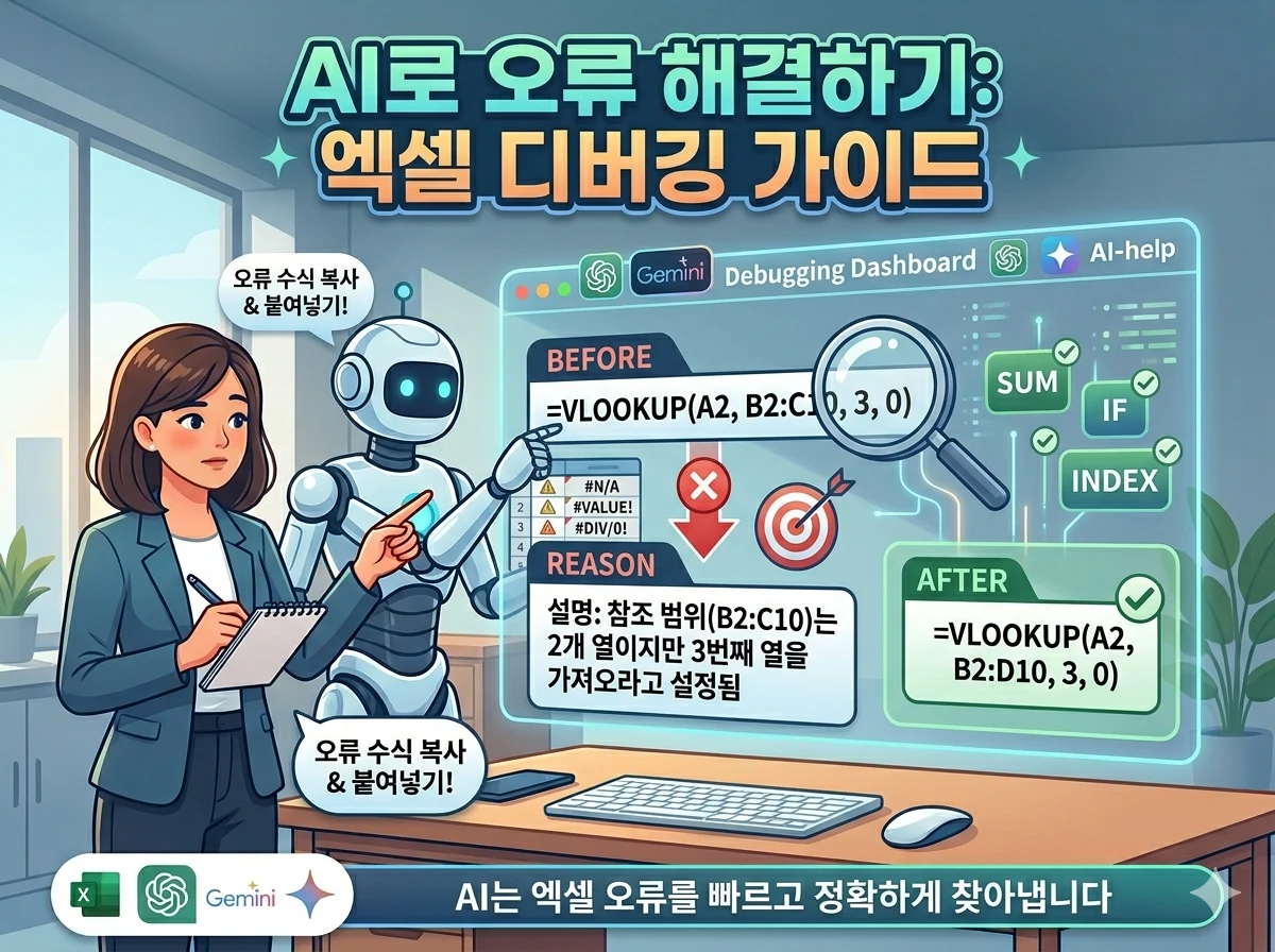 수식이 작동하지 않을 때 AI로 오류 해결하기