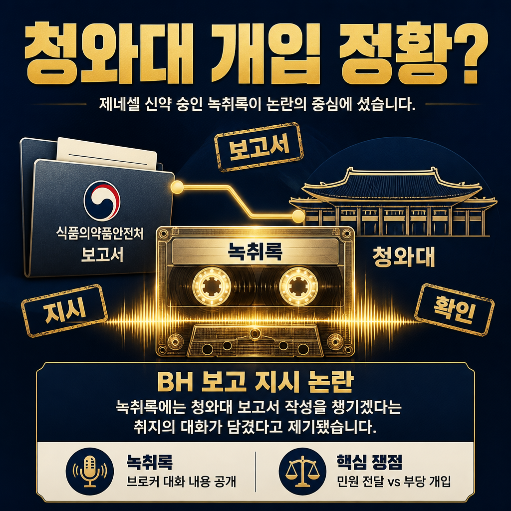 청와대 개입 정황?