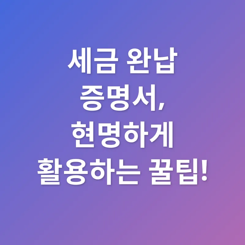 세금 완납 증명_3