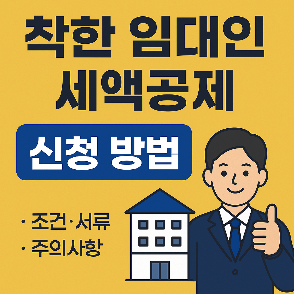착한 임대인 세액공제 신청 방법