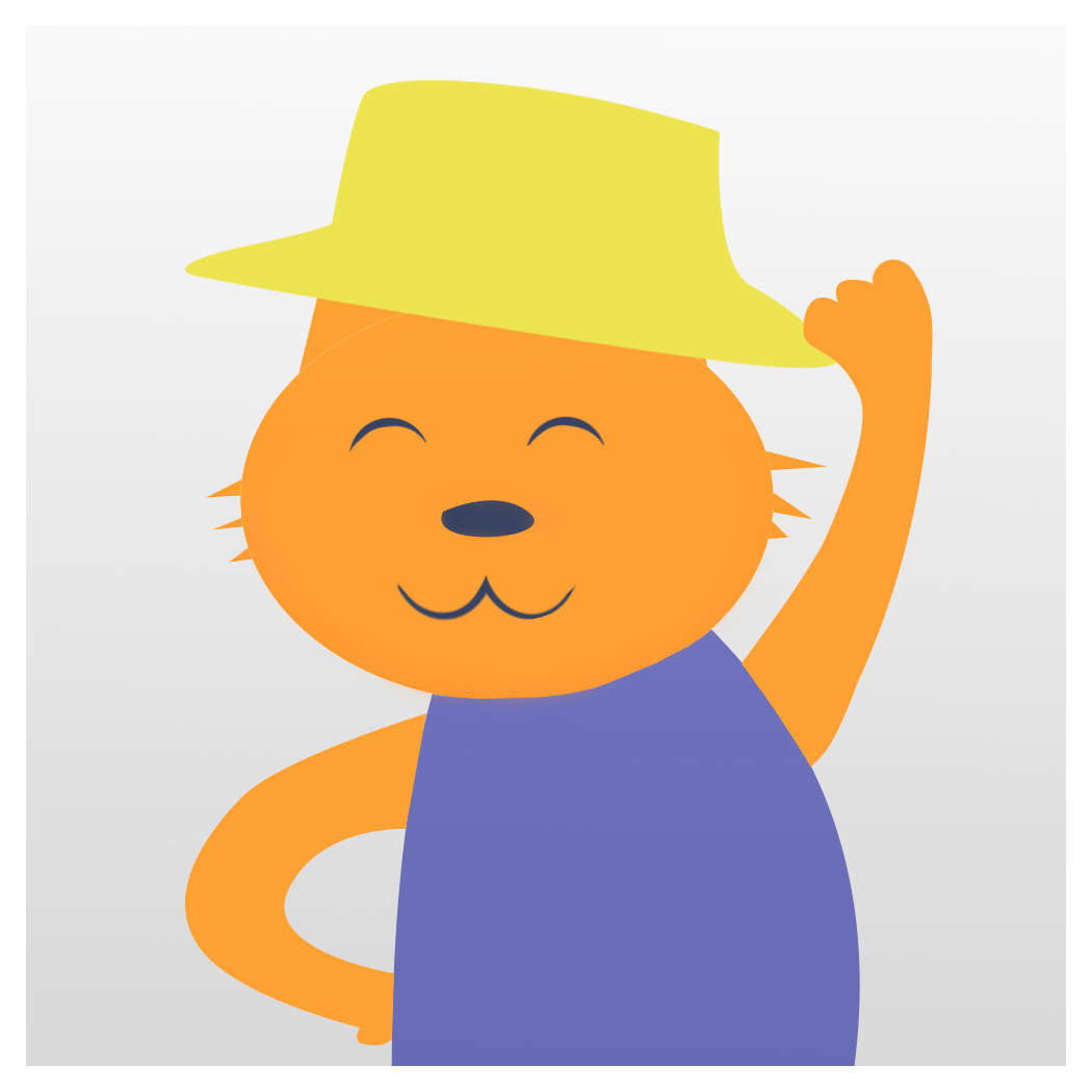 노란-페도라를-쓴-고양이