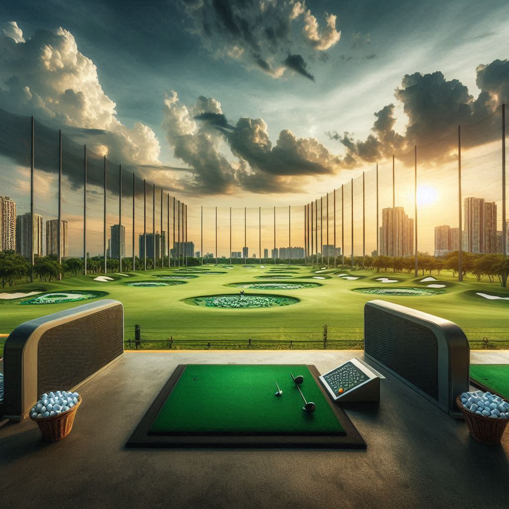 실외골프연습장 배경