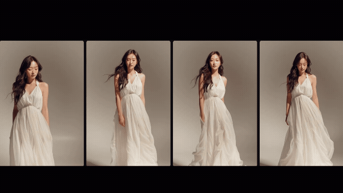 High Motion 설정으로 더 다이내믹한 카메라 움직임을 구현한 영상 예시_Midjourney