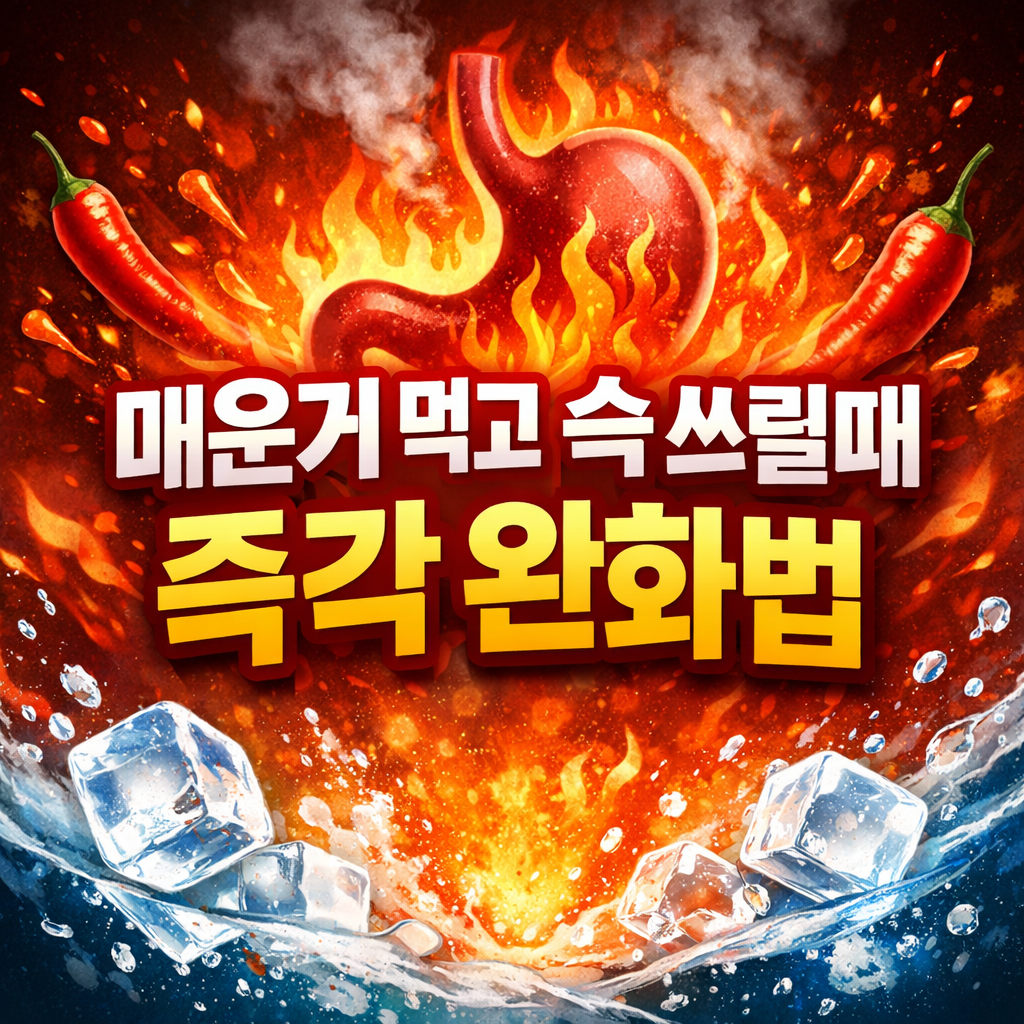 "매운거 먹고 속 쓰릴때" 포스팅 썸네일 이미지