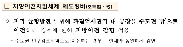 지방이전세제 제도정비