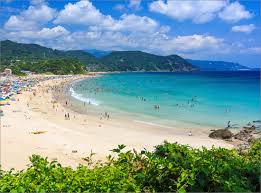 시라하마(白浜) 해변과 노천탕 사진