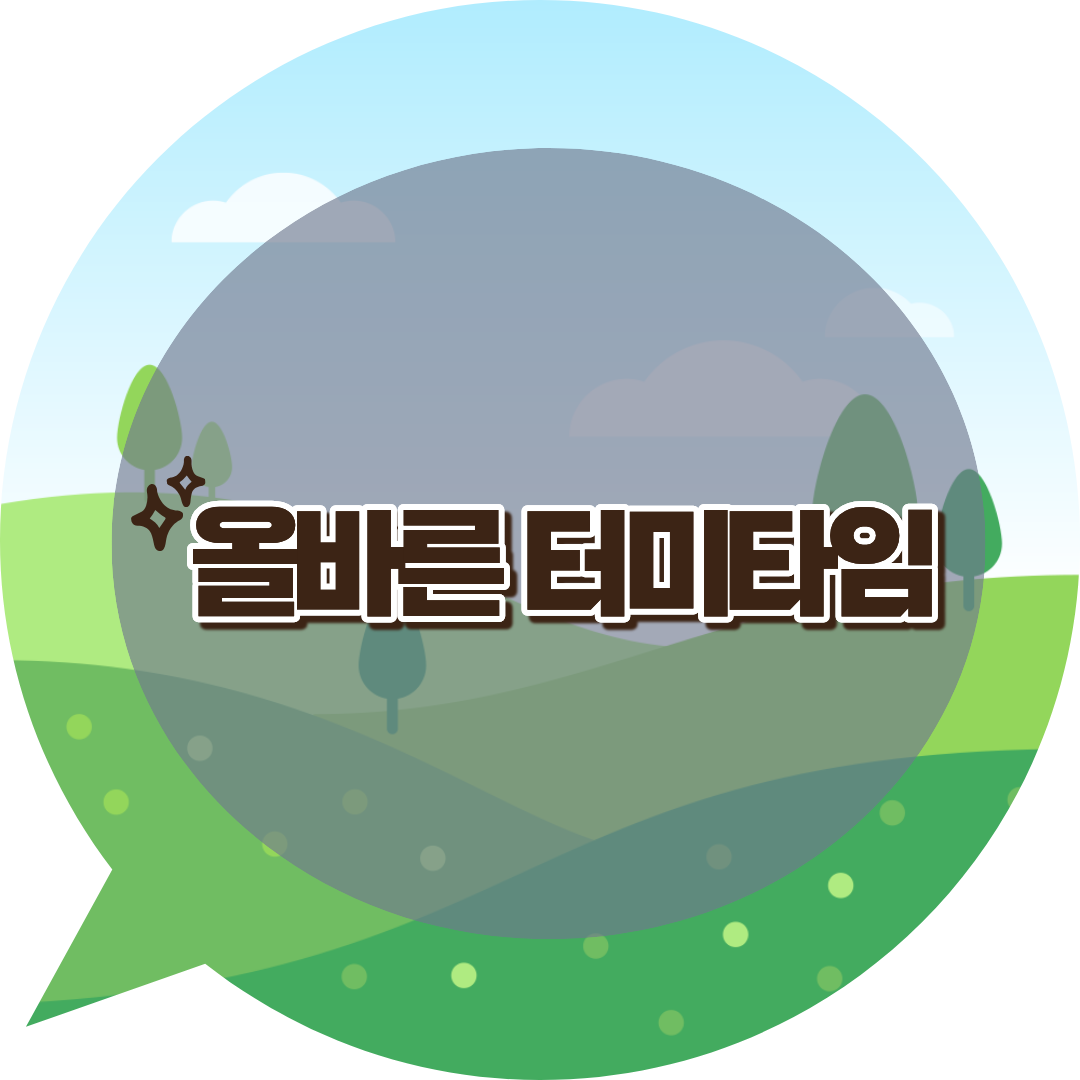 올바른 터미타임법